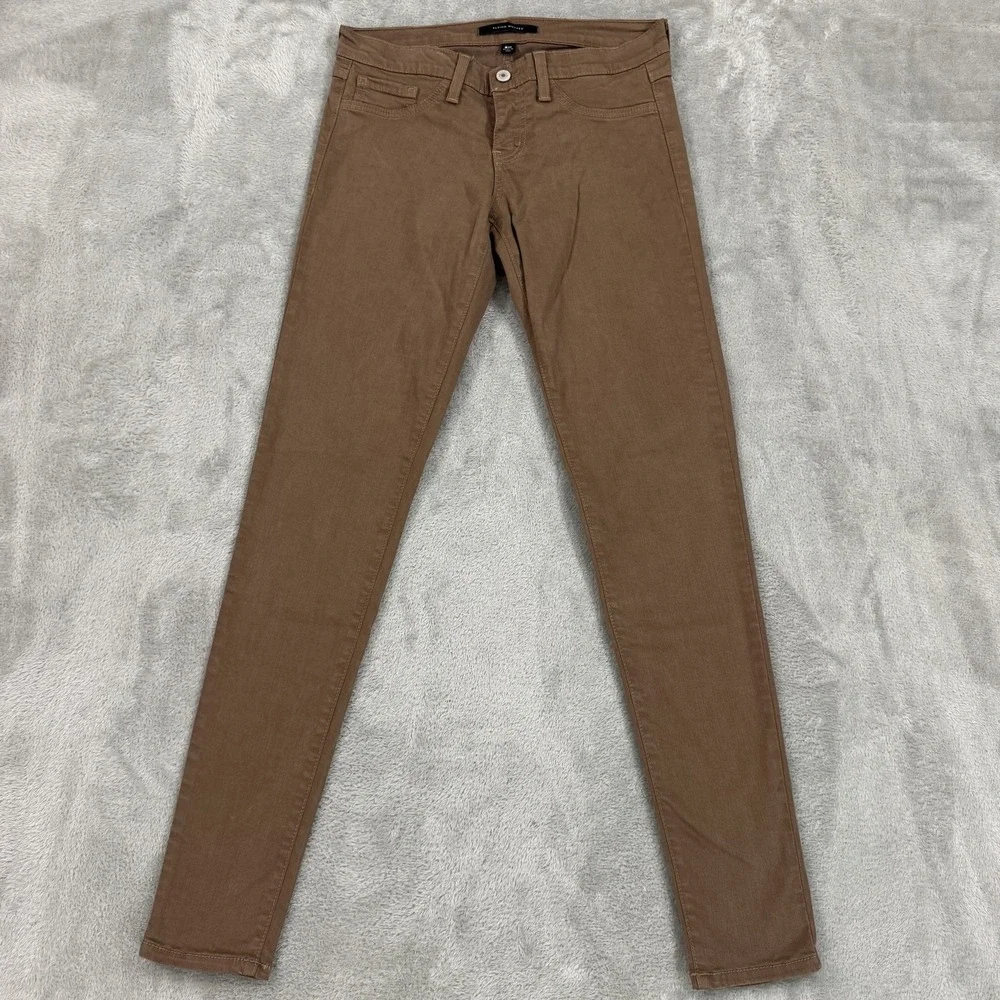 Flying Monkey Jeans Womens 27 Brown Slim Skinny Stretch Comfort Flex Low USA